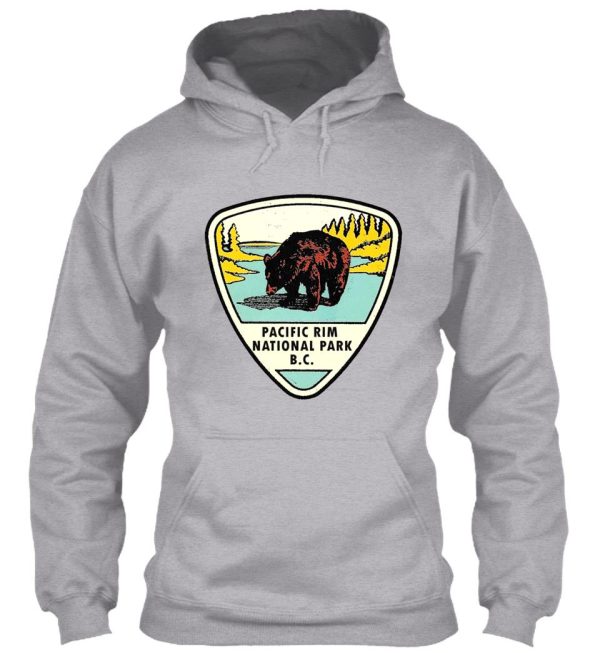pacific rim national park bc canada vintage travel decal hoodie
