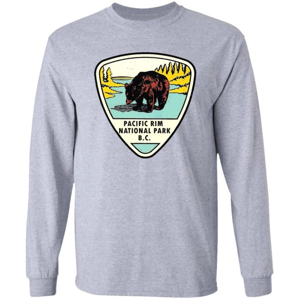 pacific rim national park bc canada vintage travel decal long sleeve