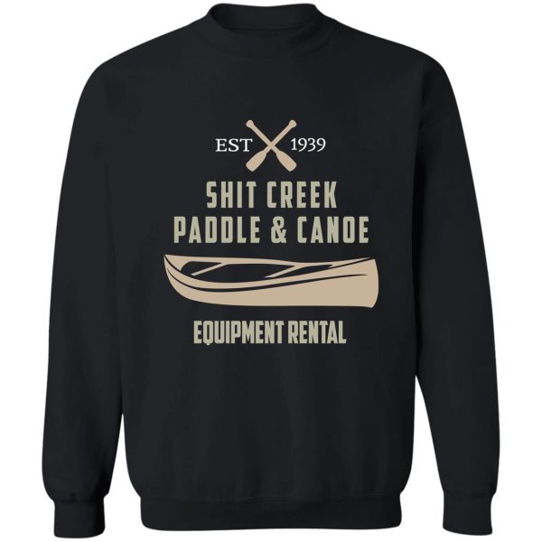 paddle & canoe equipment rental sweatshirt