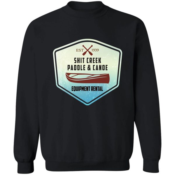paddle & canoe equipment rental sweatshirt