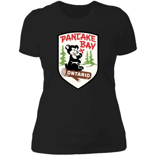 pancake bay provincial park ontario vintage travel decal lady t-shirt