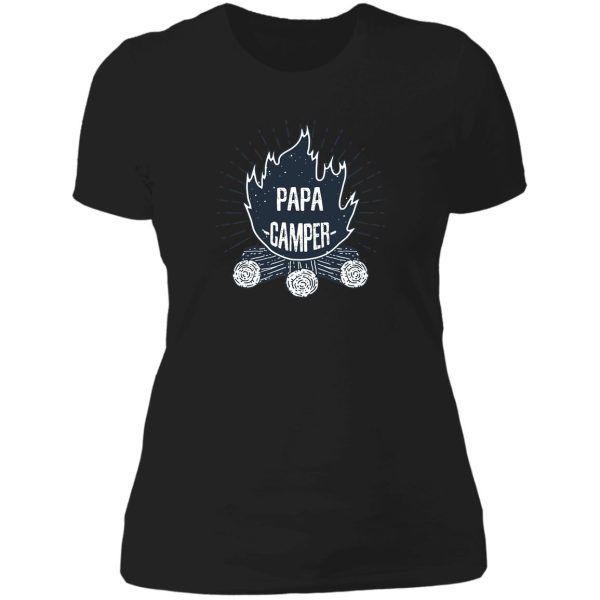 papa mama happy camper-t shirt lady t-shirt