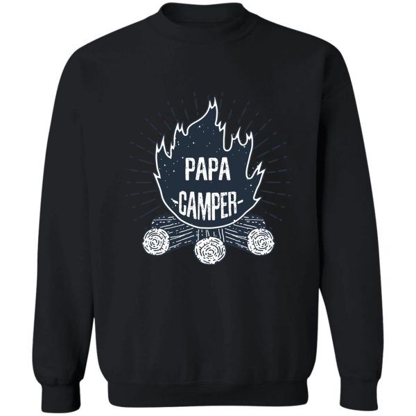 papa mama happy camper-t shirt sweatshirt