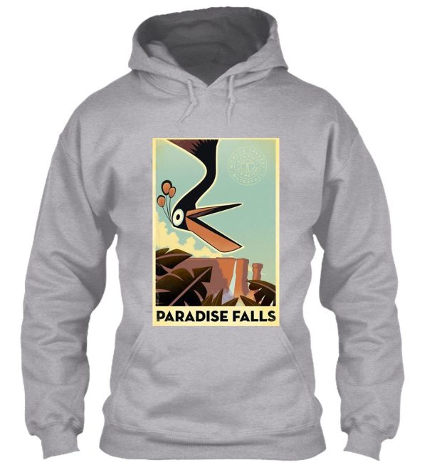 paradise falls poster hoodie