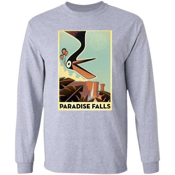 paradise falls poster long sleeve