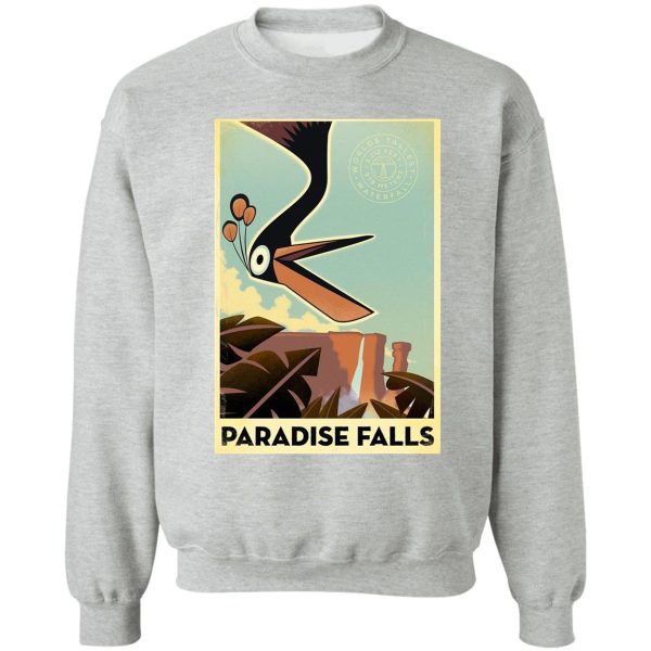 paradise falls poster sweatshirt