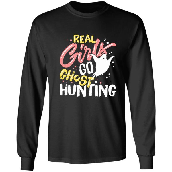 paranormal investigator girl funny long sleeve