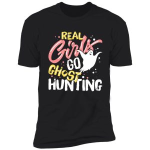 paranormal investigator girl funny shirt