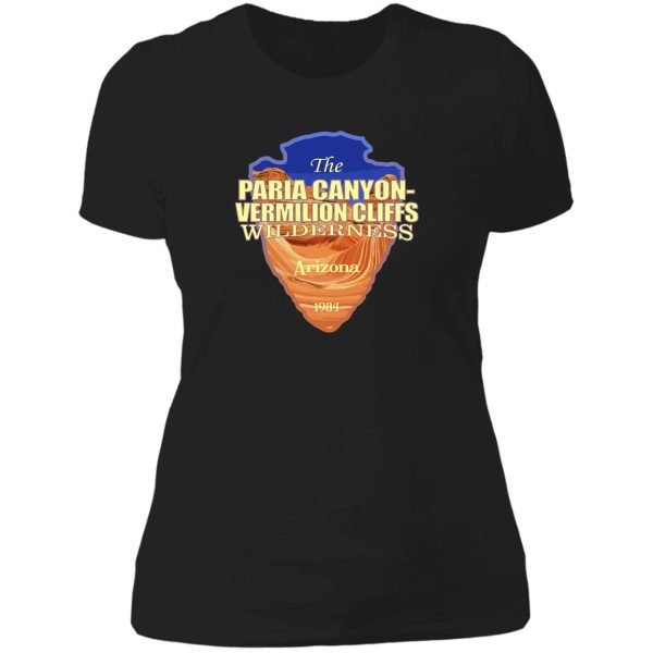 paria canyon - vermilion cliffs wilderness (arrowhead) lady t-shirt