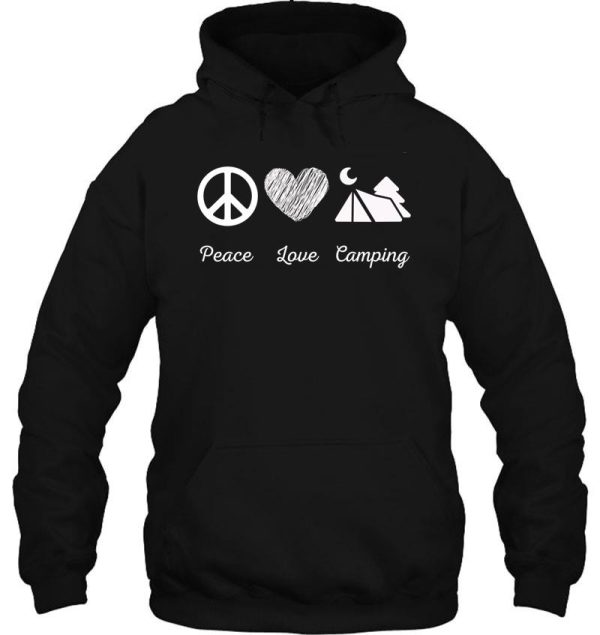peace love camping camping hoodie