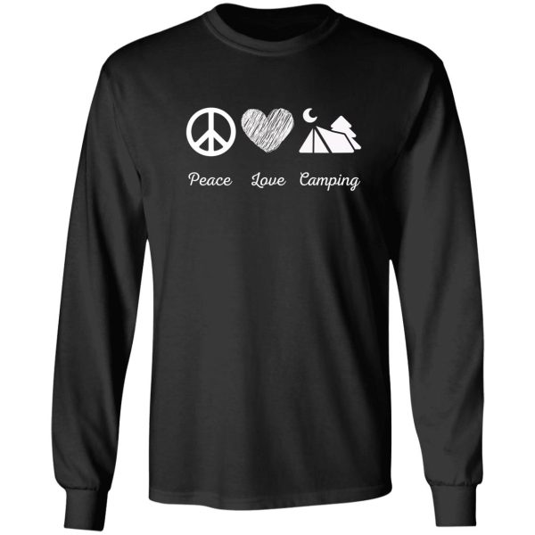 peace love camping camping long sleeve