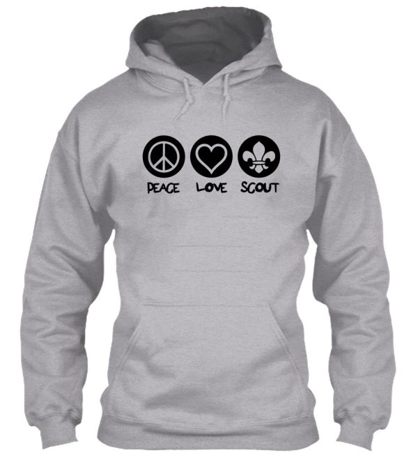 peace love scout hoodie