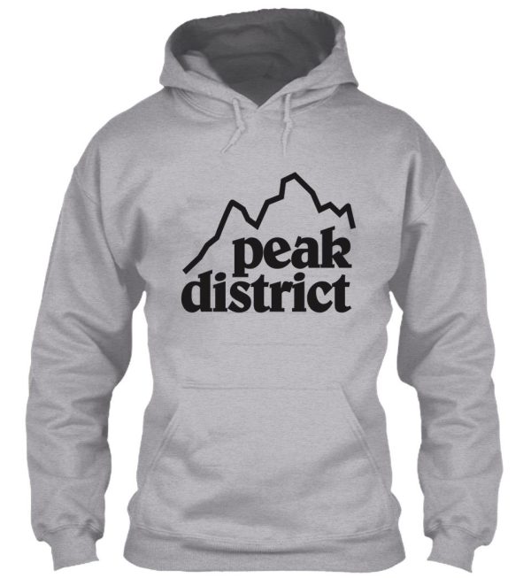 peak district retro logo tee hoodie