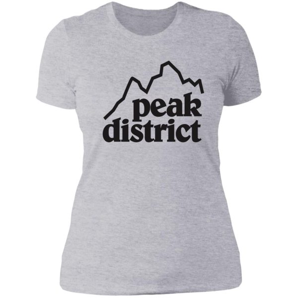 peak district retro logo tee lady t-shirt