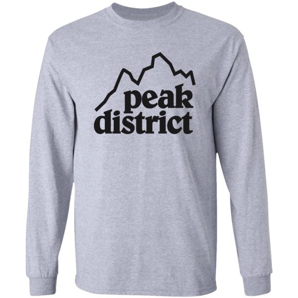 peak district retro logo tee long sleeve