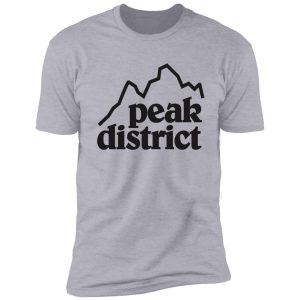 peak district retro logo tee shirt