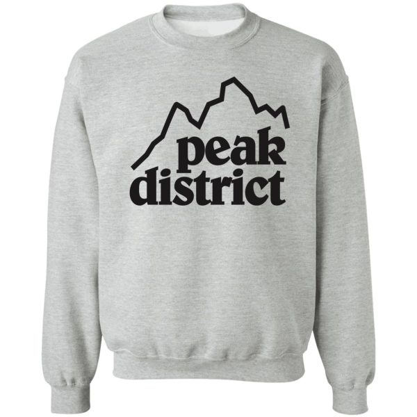 peak district retro logo tee sweatshirt