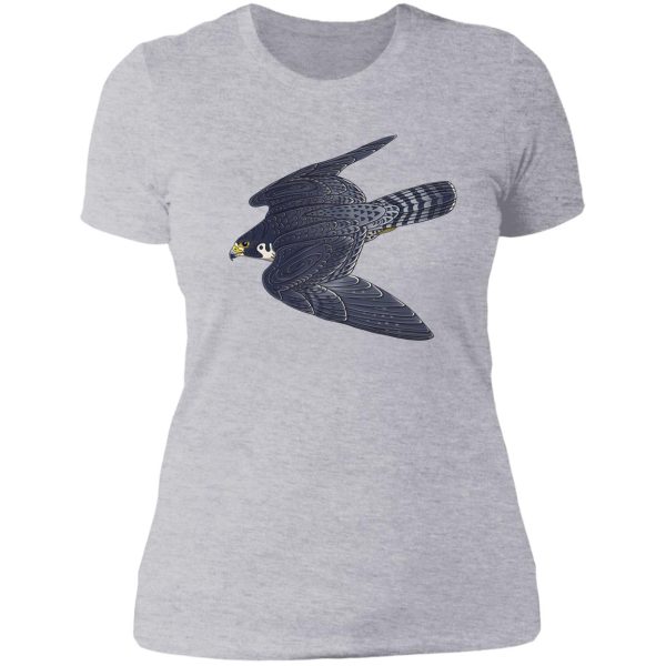 peregrine falcon lady t-shirt