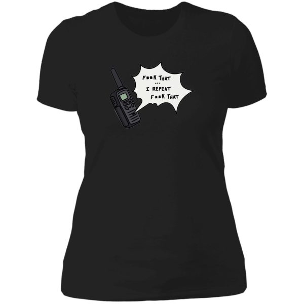 phasmophobia f that walkie talkie lady t-shirt