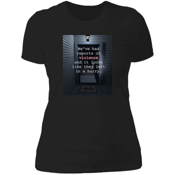 phasmophobia haunted housewarming lady t-shirt