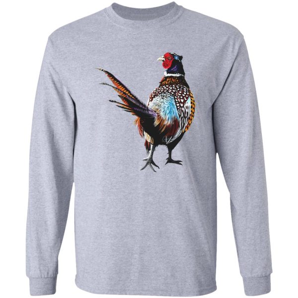 pheasant - pheasants - game bird- pheasant art long sleeve