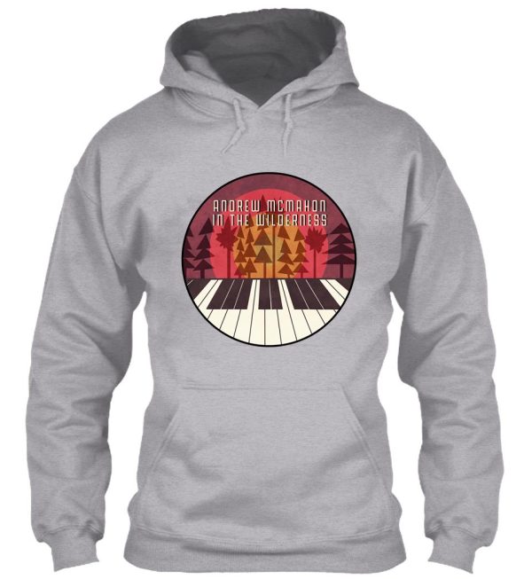 piano sunset (maroon w font) hoodie