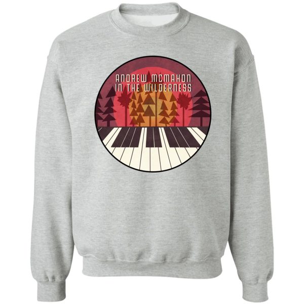 piano sunset (maroon w font) sweatshirt