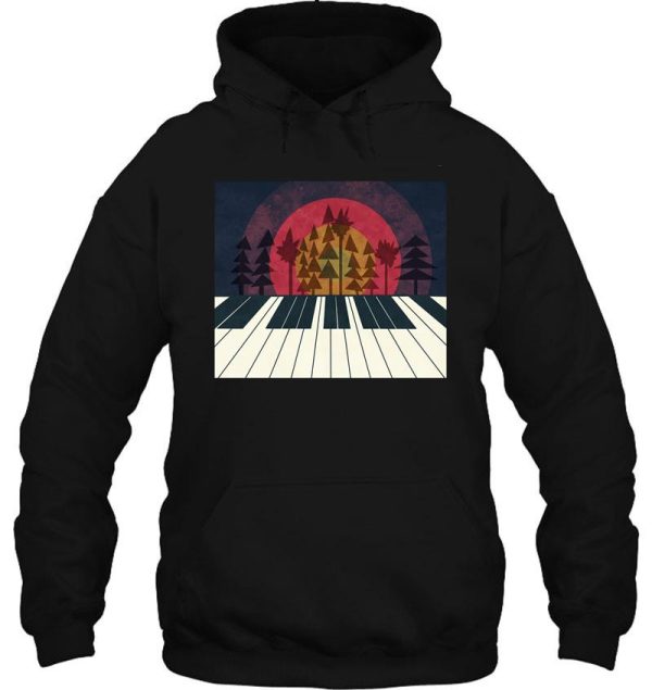 piano sunset (navy) hoodie