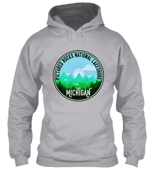pictured rocks national lakeshore michigan hoodie