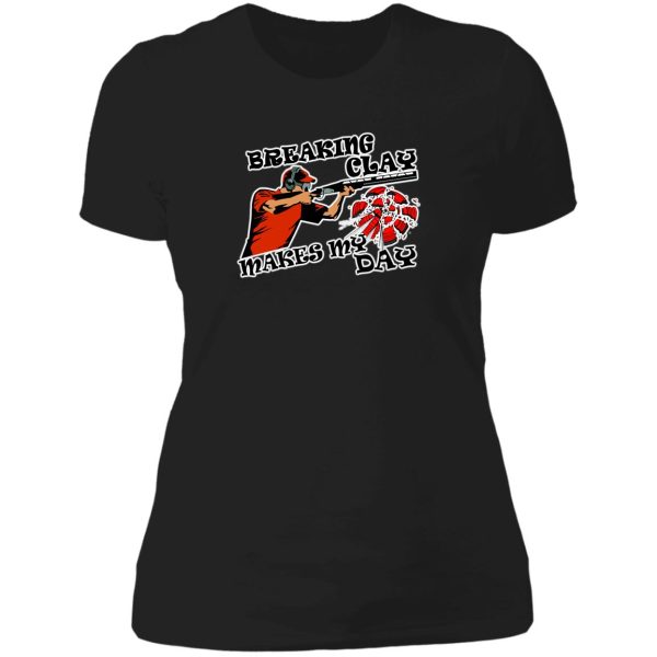 pigeon clay trap shooting for skeet shooting fans lady t-shirt