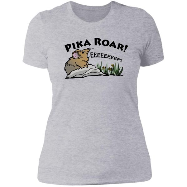 pika roar lady t-shirt