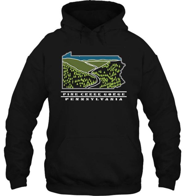 pine creek gorge pennsylvania usa hoodie