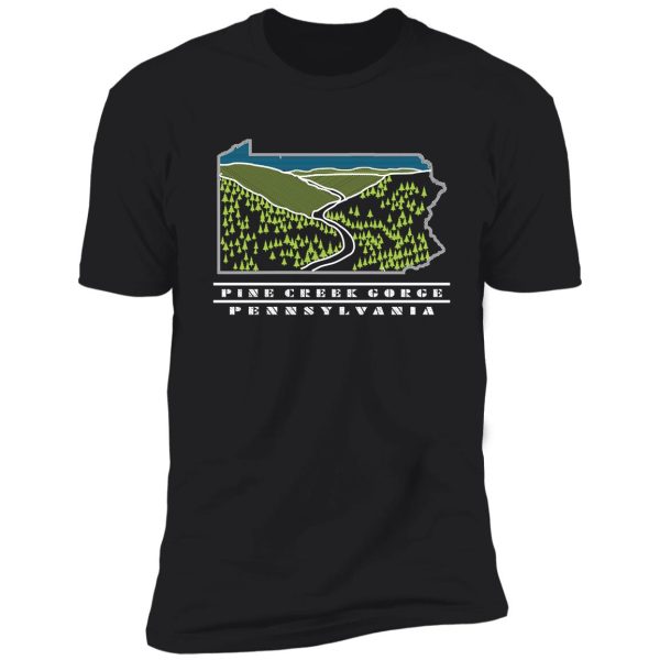 pine creek gorge pennsylvania usa shirt