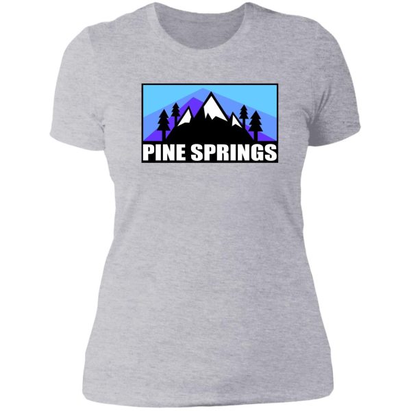 pine springs design lady t-shirt