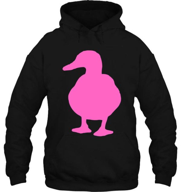 pink duck cute funny hoodie