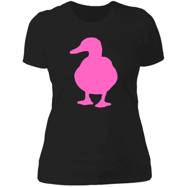 pink duck cute funny lady t-shirt