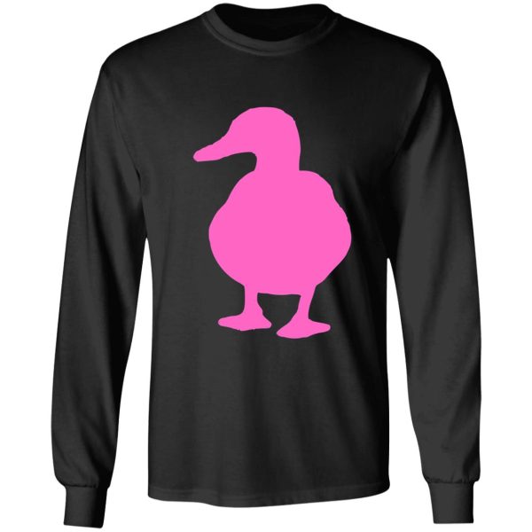 pink duck cute funny long sleeve