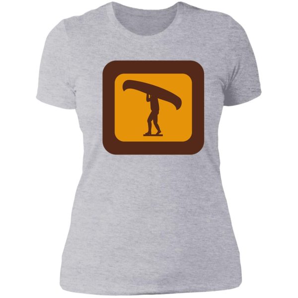 portage sign lady t-shirt