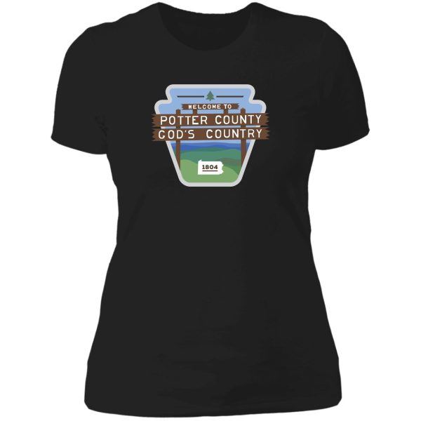 potter county pa lady t-shirt