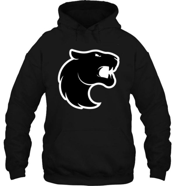 predator logo in black and white hoodie