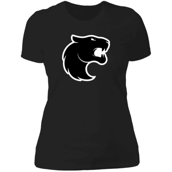 predator logo in black and white lady t-shirt