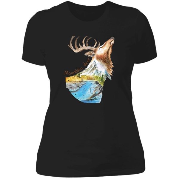 preserve mountain deer lady t-shirt