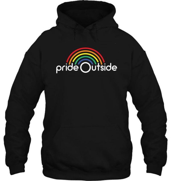 pride outside - outdoor adventures ahoy! hoodie