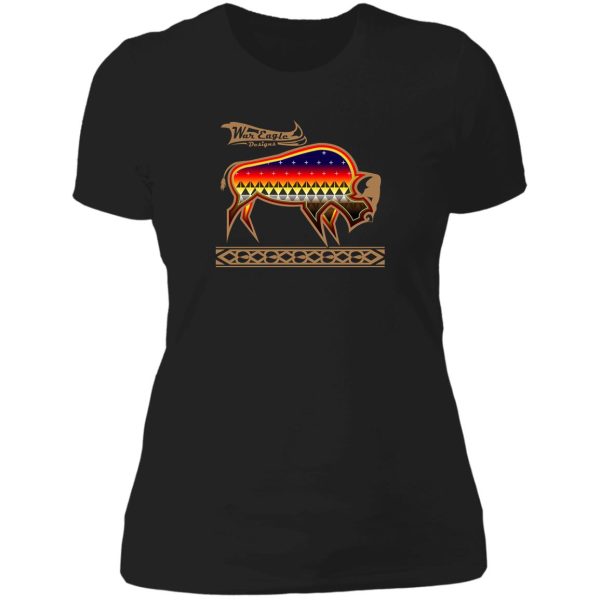 protecting the people brown buffalo lady t-shirt