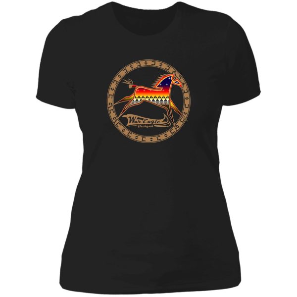 protecting the people brown horse lady t-shirt