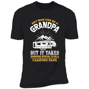 proud camping papa grandfather camp lover shirt
