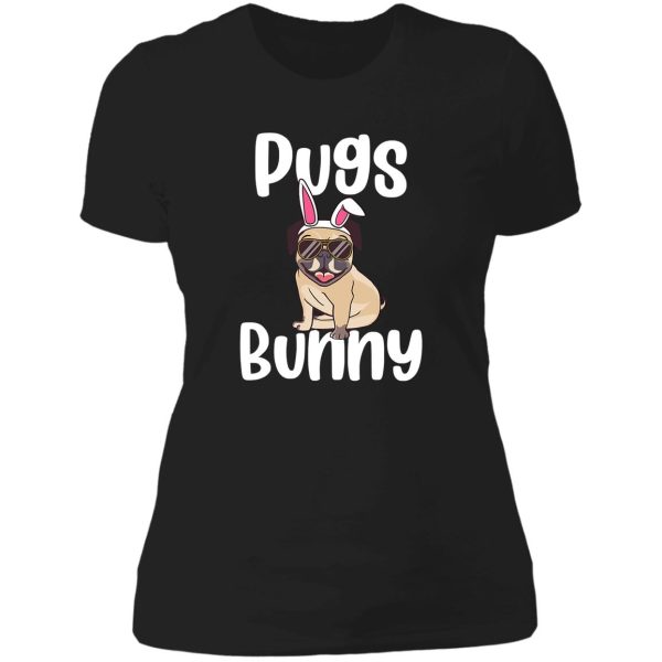 pugs bunny funny animal dog pun pet lady t-shirt
