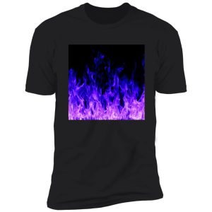purple fire flames shirt