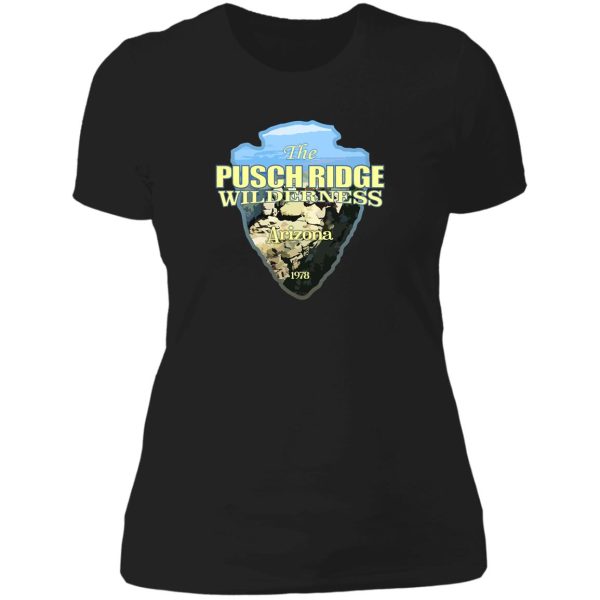 pusch ridge wilderness (arrowhead) lady t-shirt