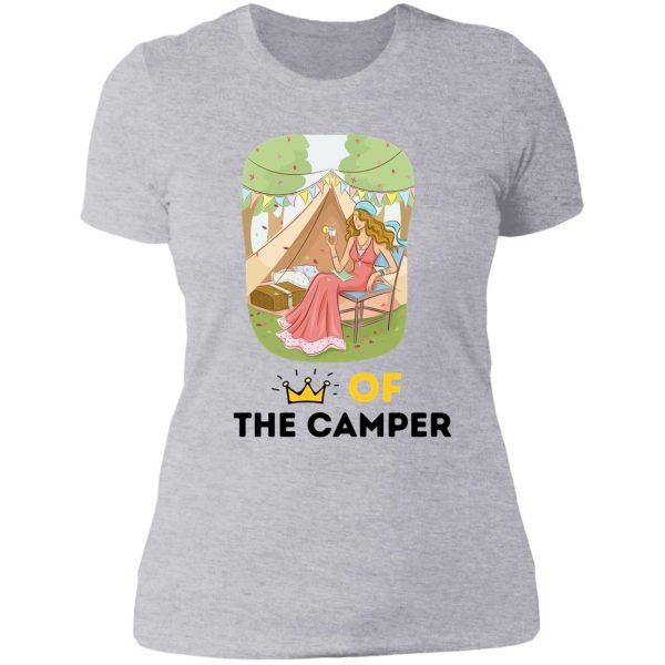 queen of the camper - camper queen lady t-shirt